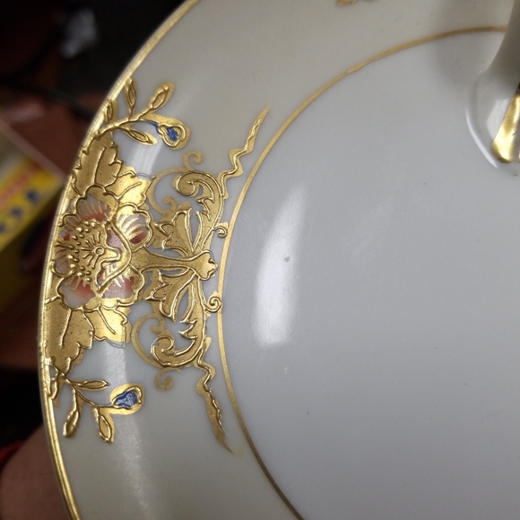 vintage Noritake hand painted lemon dish 1930's - Picture 4 of 7